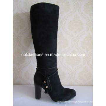 Novas botas de couro sexy sexy para senhora de moda